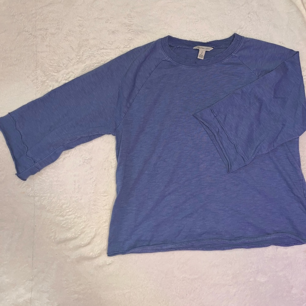 Calvin Klein oversized distressed tee. Size Small.